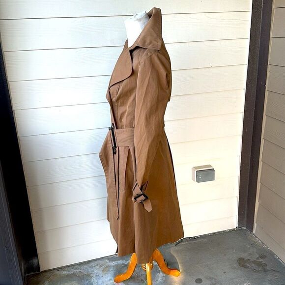 Zara Basic Camel Trench Coat - Picture 7 of 10